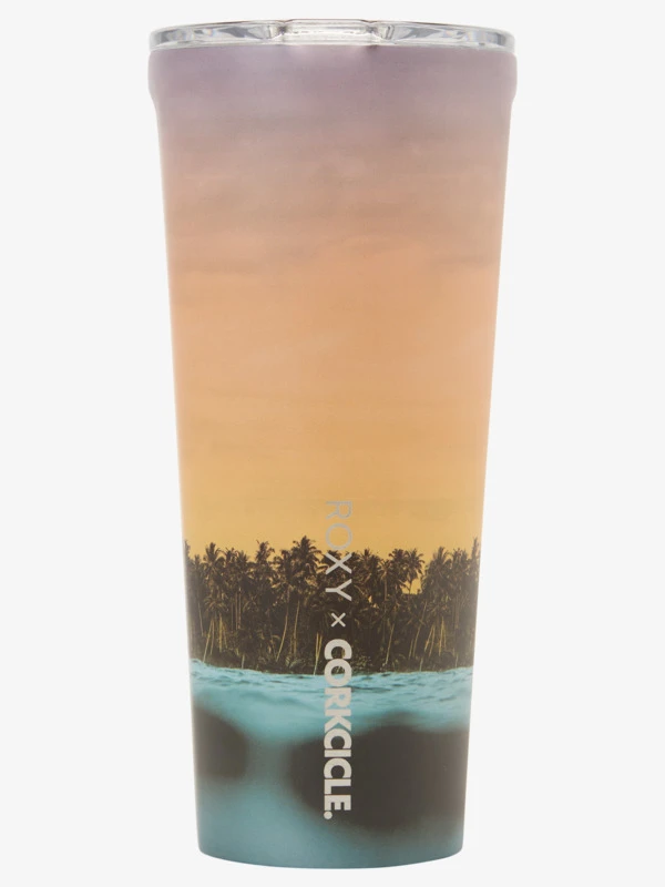 ROXY X Corkcicle 24 Oz Tumbler Sunset Water Bottle 1 ROXY X Corkcicle 24 Oz Tumbler Sunset Water Bottle