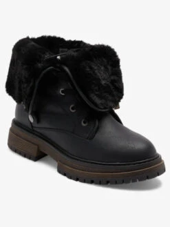 Roxy Bruna Lace-Up Boots -Shoreline Mood arjb700730 roxyp blk frt1