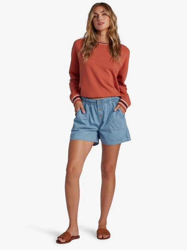 Roxy Midsummer Denim Shorts 2 Roxy Midsummer Denim Shorts - Image 2