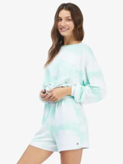Roxy Lounge Life Sweatshorts 8 Roxy Lounge Life Sweatshorts -Shoreline Mood arjfb03078 roxyw gcf9 sd1