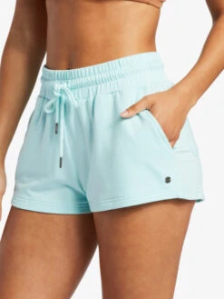 Roxy Check Out Sweat Shorts -Shoreline Mood arjfb03092 roxyw bek0 frt3