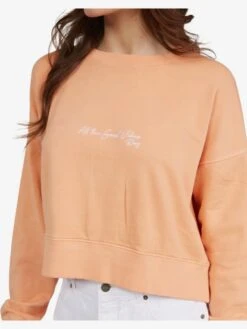 Roxy Dream Of Aloha Sweatshirt -Shoreline Mood arjft03924 roxyw mge0 dtl1
