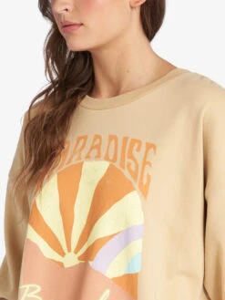 Roxy Morning Hike Sweatshirt -Shoreline Mood arjft04025 roxyw teh0 dtl1