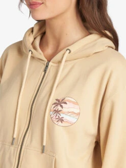 Roxy Evening Hike Zip Up Hoodie -Shoreline Mood arjft04033 roxyw teh0 dtl2