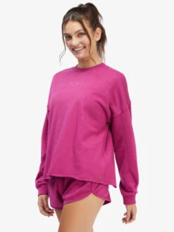 Roxy Come Around Crewneck Sweatshirt -Shoreline Mood arjft04036 roxyw mqb0 sd1