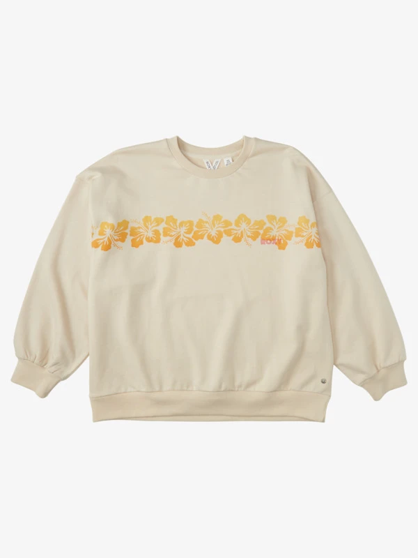 Roxy Morning Hike D Long Sleeve Crew Neck Sweatshirt 1 Roxy Morning Hike D Long Sleeve Crew Neck Sweatshirt