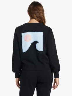 Roxy Wild Ride Sweatshirt -Shoreline Mood arjft04132 roxyw kvj0 bck1