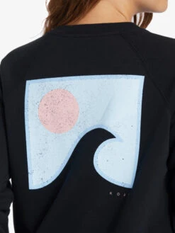 Roxy Wild Ride Sweatshirt -Shoreline Mood arjft04132 roxyw kvj0 frt3