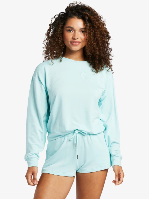Roxy Surfing By Moonlight Lounge Sweatshirt 1 Roxy Surfing By Moonlight Lounge Sweatshirt