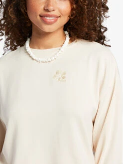 Roxy Surfing By Moonlight Lounge Sweatshirt -Shoreline Mood arjft04142 roxyw teh0 frt3