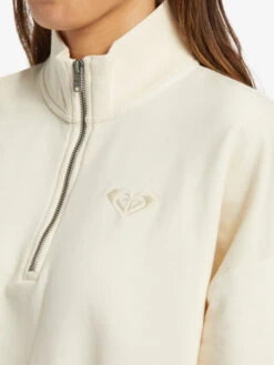 Roxy Hike Quilted Half Zip Sweatshirt 8 Roxy Hike Quilted Half Zip Sweatshirt -Shoreline Mood arjft04156 roxyw teh0 frt3