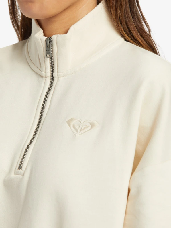 Roxy Hike Quilted Half Zip Sweatshirt 3 Roxy Hike Quilted Half Zip Sweatshirt - Image 3