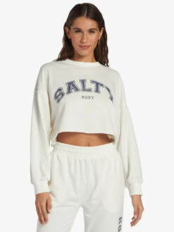 Roxy Morning Hike Crop D Crew Neck Sweatshirt