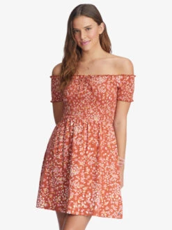 Roxy At The Same Time Off-The-Shoulder Dress