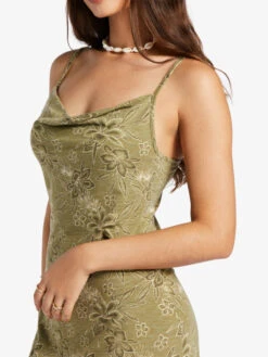 Roxy Last Dance Midi Dress -Shoreline Mood arjkd03273 roxyw tpc6 frt4