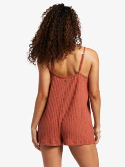 Roxy On Our Way Knit V-Neck Romper -Shoreline Mood arjkd03275 roxyw crq0 bck1