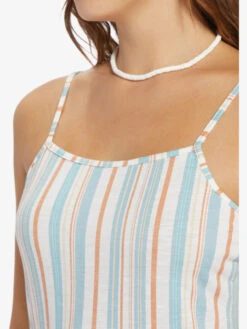 Roxy Warm Horizons Mid Length Low Back Dress -Shoreline Mood arjkd03279 roxyw wbk3 frt3