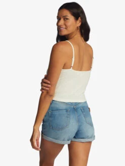 Roxy Flirty Feels V-Neck Top 9 Roxy Flirty Feels V-Neck Top -Shoreline Mood arjkt03357 roxyw wbk0 bck1