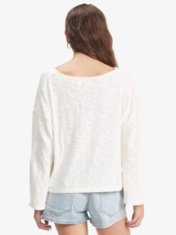 Roxy Board Walk V-Neck Top -Shoreline Mood arjkt03359 roxyw wbk0 bck1