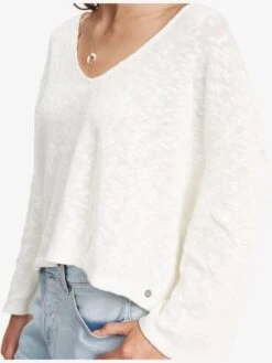 Roxy Board Walk V-Neck Top -Shoreline Mood arjkt03359 roxyw wbk0 dtl1