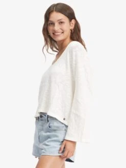 Roxy Board Walk V-Neck Top -Shoreline Mood arjkt03359 roxyw wbk0 sd1