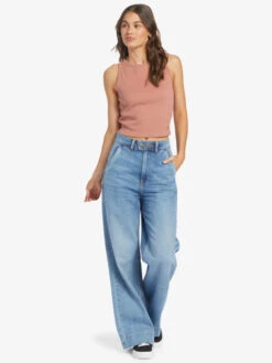 Roxy Never Ending Vacay High Knit Tank -Shoreline Mood arjkt03408 roxyw mms0 frt9