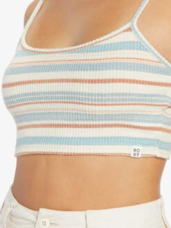 Roxy Best Time Of Day Stripe Cozy Knit Camisole 8 Roxy Best Time Of Day Stripe Cozy Knit Camisole -Shoreline Mood arjkt03410 roxyw wbk3 frt3