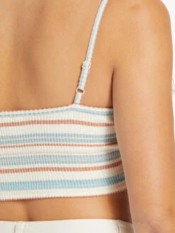 Roxy Best Time Of Day Stripe Cozy Knit Camisole 9 Roxy Best Time Of Day Stripe Cozy Knit Camisole -Shoreline Mood arjkt03410 roxyw wbk3 frt4