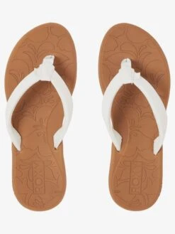 Roxy Vickie Flip-Flops 13 Roxy Vickie Flip-Flops -Shoreline Mood arjl100849 vickiep wht frt4