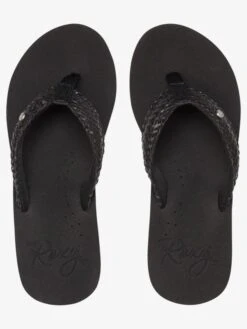 Roxy Mellie Iii Flip-Flops -Shoreline Mood arjl100859 roxyp blk frt4