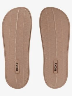 Roxy Slippy Printed Slide Sandals 7 Roxy Slippy Printed Slide Sandals -Shoreline Mood arjl101011 roxyp che bck1