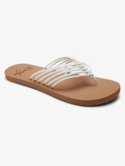 Roxy Jasmine Flip-Flops -Shoreline Mood arjl101018 roxyp wht frt1