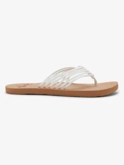Roxy Jasmine Flip-Flops -Shoreline Mood arjl101018 roxyp wht frt2
