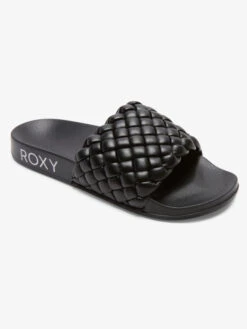 Roxy Slippy Puff Sandals -Shoreline Mood arjl101052 roxyp blk frt1