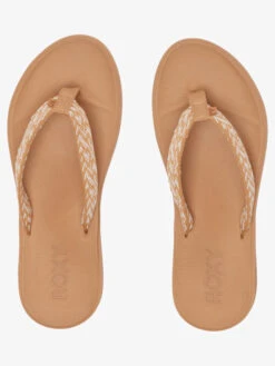 Roxy Clemente Flip-Flops -Shoreline Mood arjl101081 roxyp nat frt4