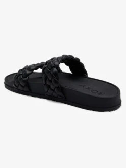 Roxy Slippy Braided Water-Friendly Sandals -Shoreline Mood arjl101088 roxyp blk frt3