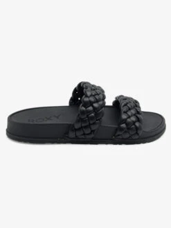 Roxy Slippy Braided Water-Friendly Sandals -Shoreline Mood arjl101088 roxyp blk sd1
