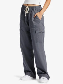 Roxy Precious High-Waisted Canvas Cargo Pants