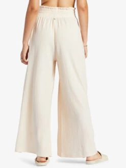 Roxy Jetsetter Wide Leg Pants -Shoreline Mood arjnp03269 roxyw teh0 bck1