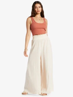 Roxy Jetsetter Wide Leg Pants -Shoreline Mood arjnp03269 roxyw teh0 frt9
