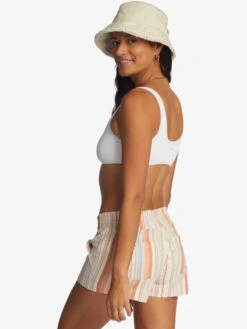 Roxy Oceanside 2 Stripe Beach Shorts -Shoreline Mood arjns03209 roxyw wbk3 frt2