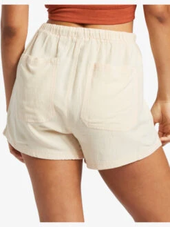 Roxy Sand And Sea Elastic Waist Shorts 7 Roxy Sand And Sea Elastic Waist Shorts -Shoreline Mood arjns03221 roxyw tgb0 bck1