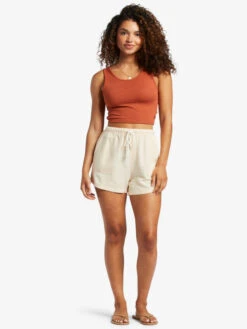 Roxy Sand And Sea Elastic Waist Shorts 6 Roxy Sand And Sea Elastic Waist Shorts -Shoreline Mood arjns03221 roxyw tgb0 frt9
