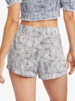 Roxy Easy Does It High Waist Shorts -Shoreline Mood arjns03233 roxyw bsp6 bck1