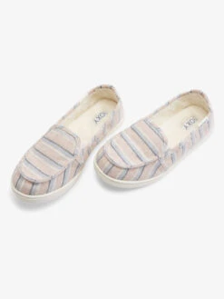 Roxy Minnow Faux Fur-Lined Slip-On Shoes 17 Roxy Minnow Faux Fur-Lined Slip-On Shoes -Shoreline Mood arjs600490 roxyp tpu dtl1