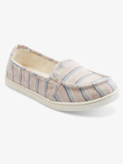 Roxy Minnow Faux Fur-Lined Slip-On Shoes 12 Roxy Minnow Faux Fur-Lined Slip-On Shoes -Shoreline Mood arjs600490 roxyp tpu frt1