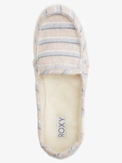 Roxy Minnow Faux Fur-Lined Slip-On Shoes 15 Roxy Minnow Faux Fur-Lined Slip-On Shoes -Shoreline Mood arjs600490 roxyp tpu frt4
