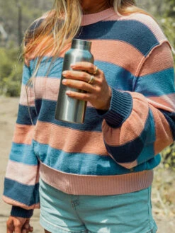 Roxy Loft Music Stripe Pullover Sweatshirt