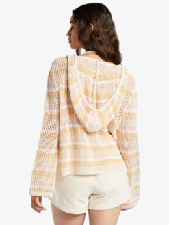 Roxy Cropped After Beach Break Hoodie -Shoreline Mood arjsw03304 roxyw teh3 bck1