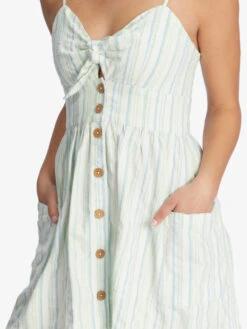 Roxy Under The Cali Sun Strappy Buttoned Dress -Shoreline Mood arjwd03289 roxyw gdh3 dtl1